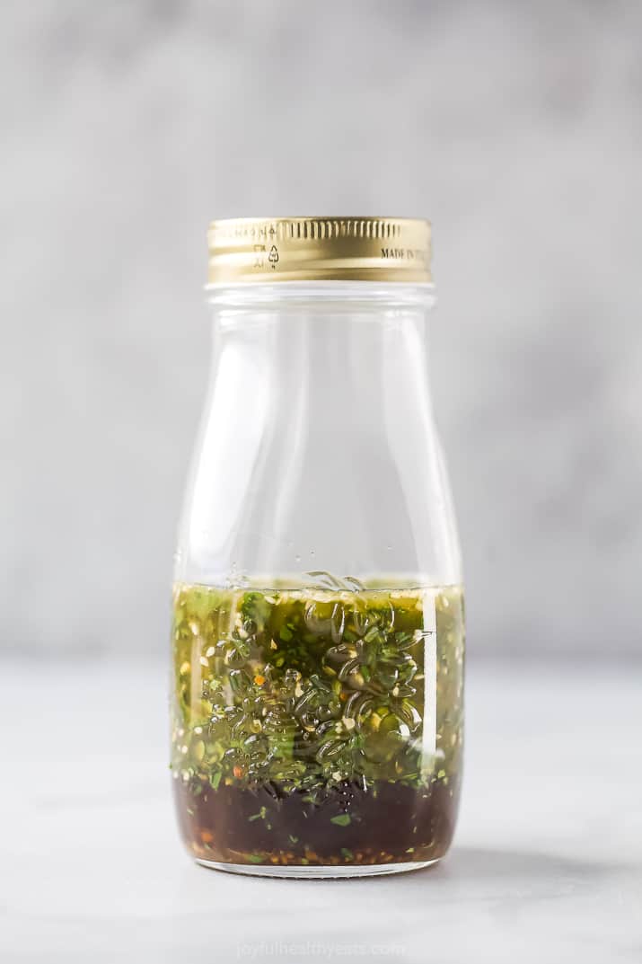 jar with asian dressing