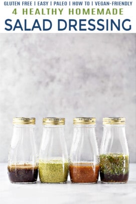 pinterest image for healthy salad dressings