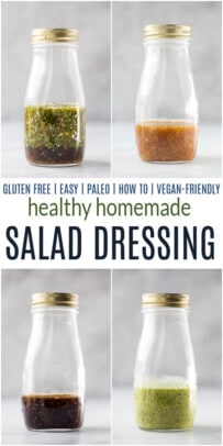 pinterest image for healthy salad dressings