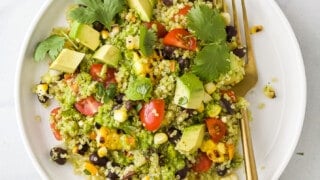 mexican quinoa salad with orange lime dressing Mexican Quinoa Salad with Cilantro Lime Dressing