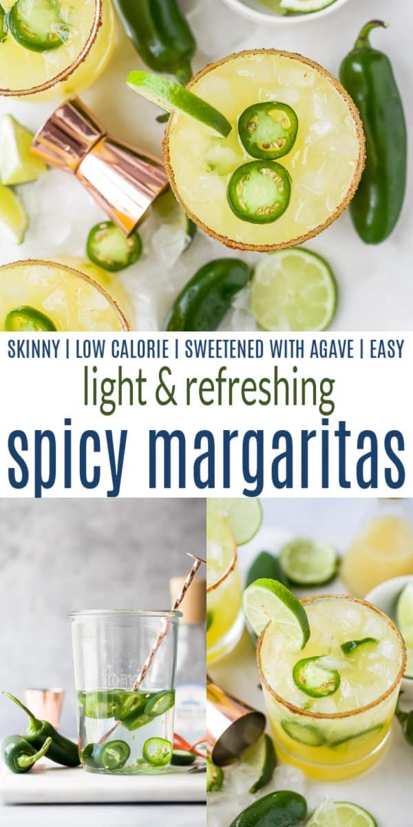 pinterest image for spicy margaritas