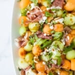 melon and prosciutto salad with balsamic