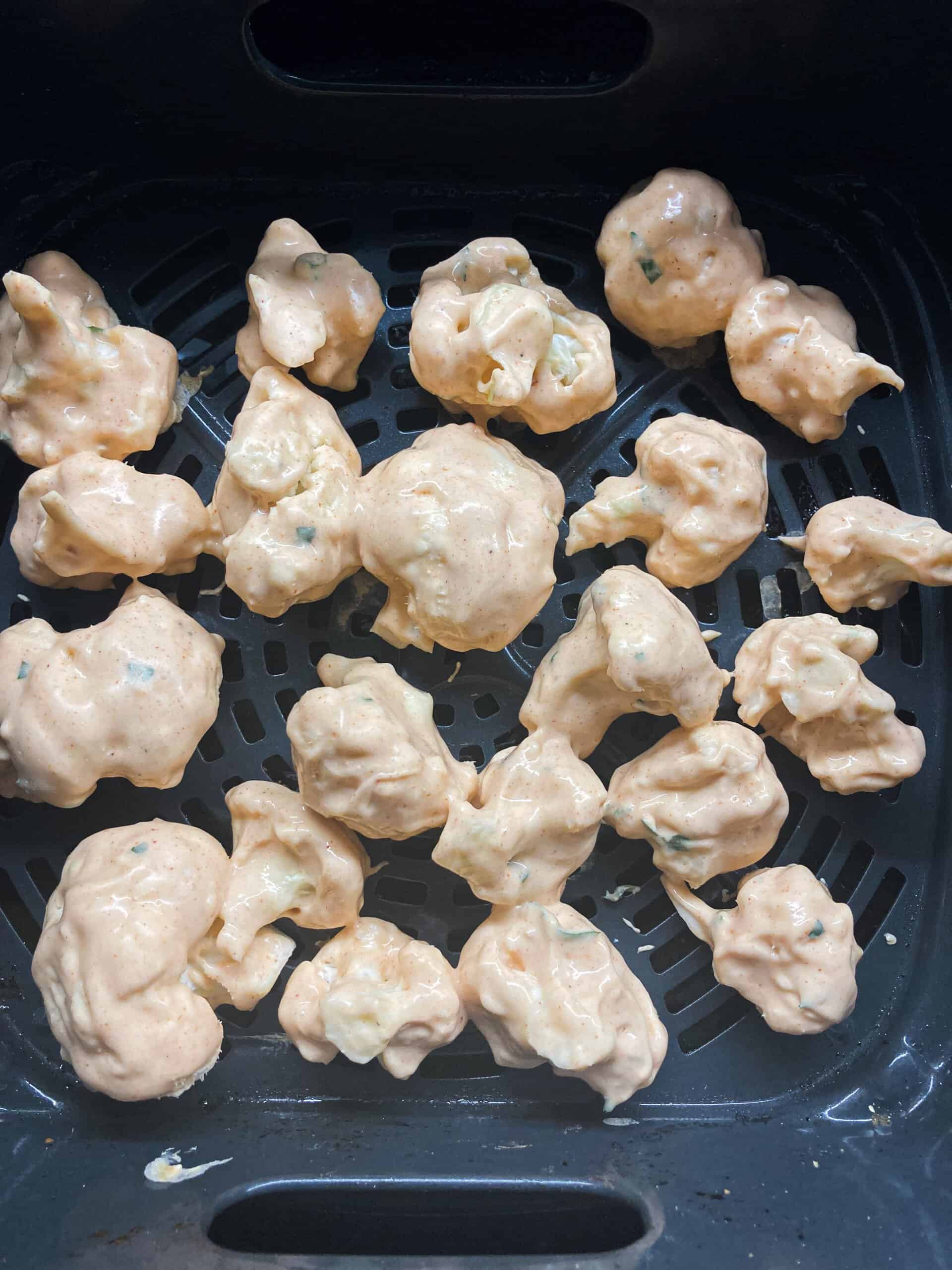 battered cauliflower wings in air fryer