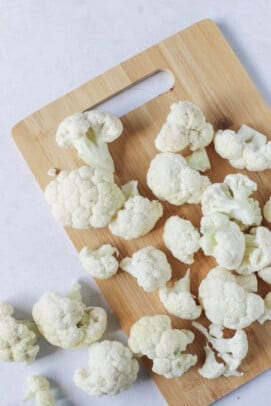 chopped cauliflower florets