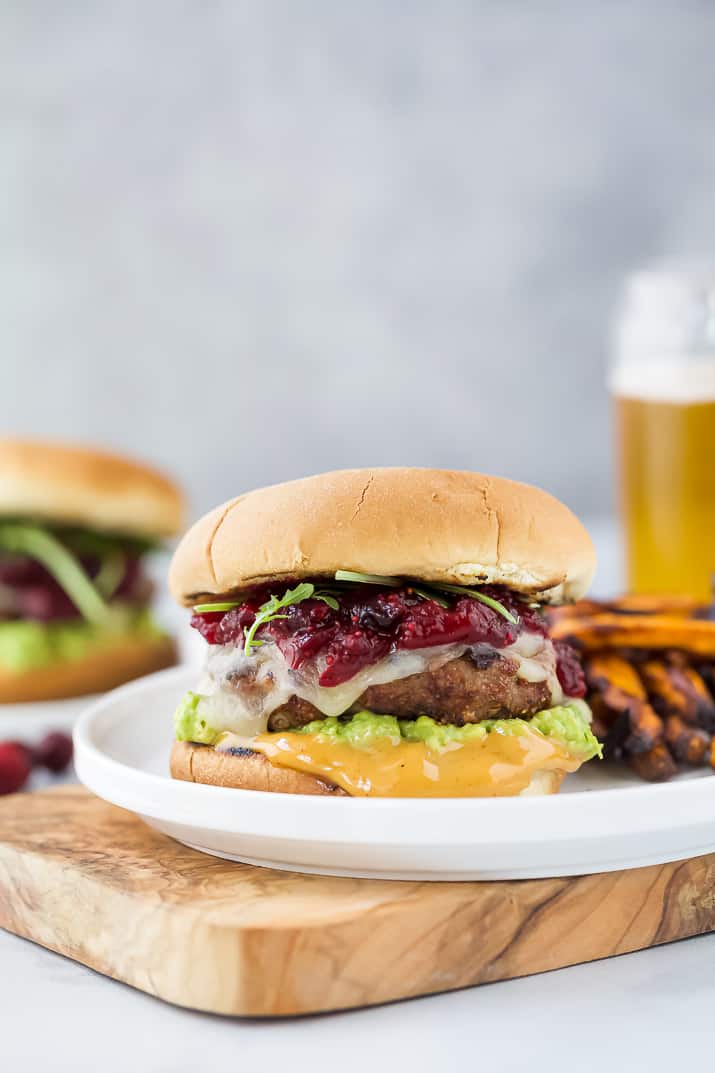 avocado turkey burger with spicy mayo