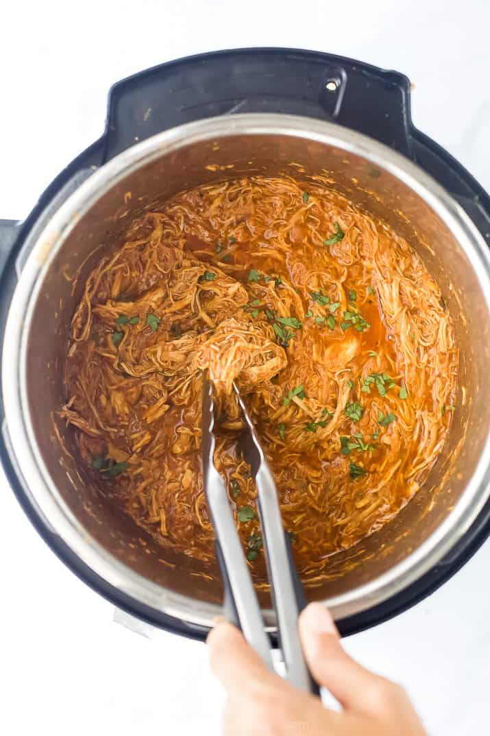 shredded bbq chicken in the instant pot