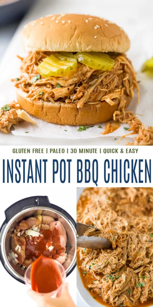 Shredded Instant Pot BBQ Chicken Recipe | Easy BBQ Chicken