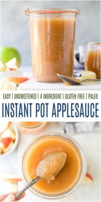 pinterest image for instant pot applesauce