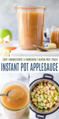 pinterest image for instant pot applesauce