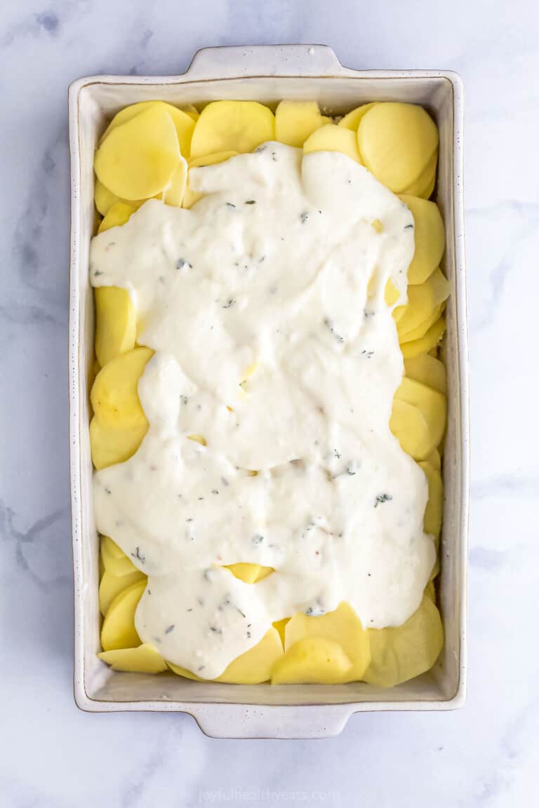 Cheesy Scalloped Potatoes Recipe | Joyful Healthy Eats