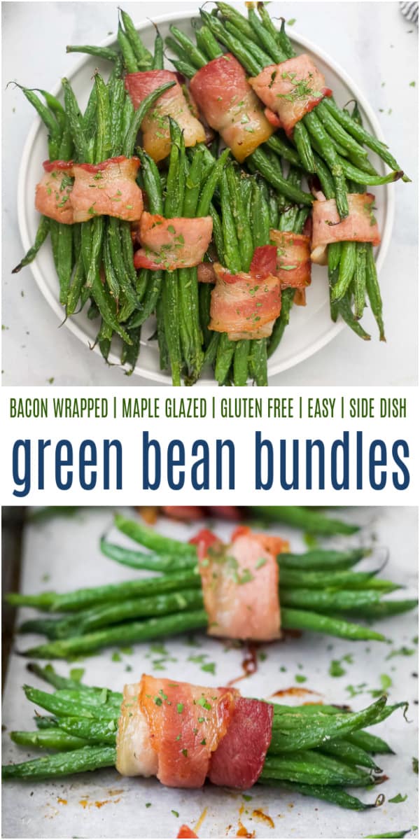 pinterest image for green bean bundles