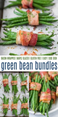 pinterest image for green bean bundles