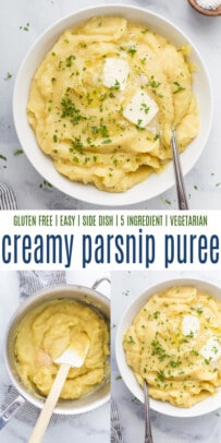 Creamy Parsnip Puree - A creamy side perfect with turkey or beef.