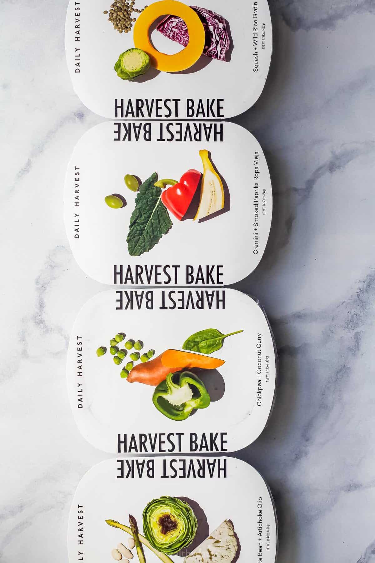 a collection of daily harvest bakes