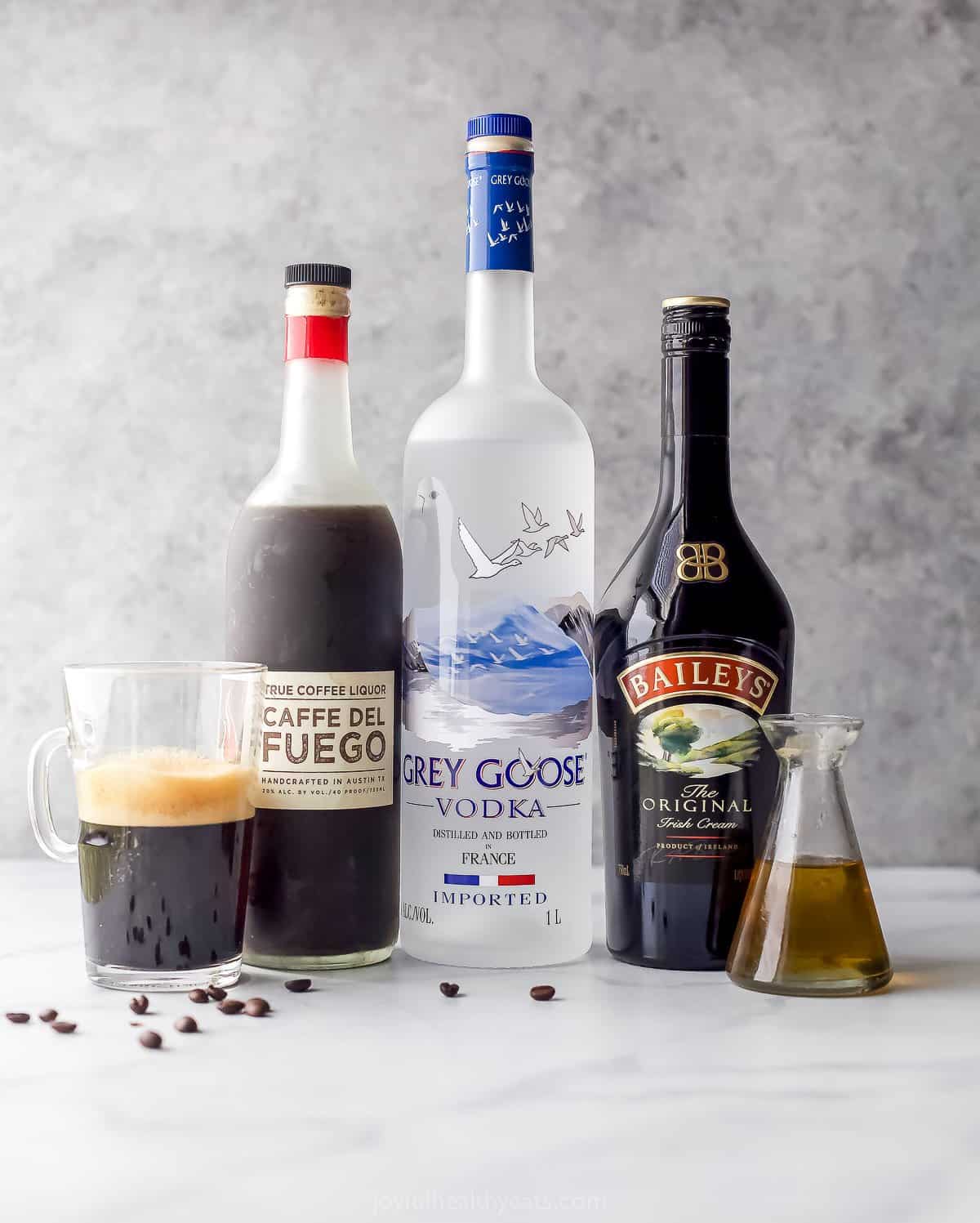 ingredients for espresso martini