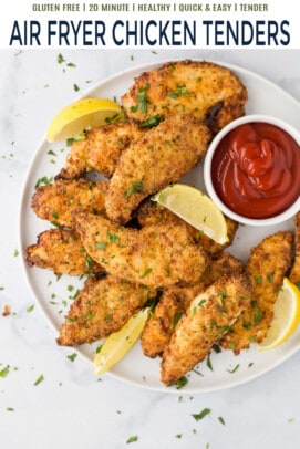 Easy Air Fryer Chicken Tenders Recipe | Joyful Healthy Eats