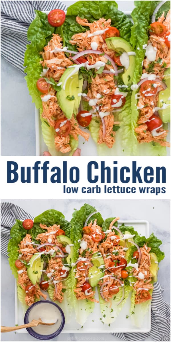 Easy Low Carb Buffalo Chicken Lettuce Wraps | Chicken Dinner Idea