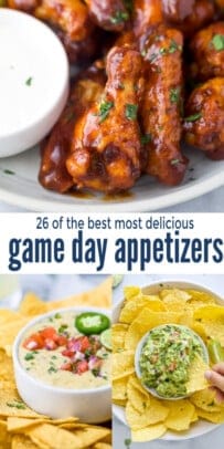 pinterest image for 26 of the Best Most Delicious Game Day Food Ideas