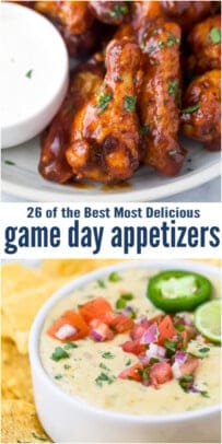 pinterest image for 26 of the Best Most Delicious Game Day Food Ideas