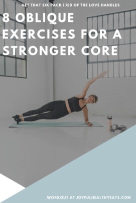 pinterest image for 8 Oblique Exercises for a Stronger Core