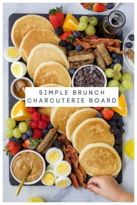 pinterest image for Simple Brunch Charcuterie Board Recipe