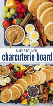 pinterest image for Simple Brunch Charcuterie Board Recipe