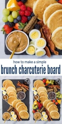 pinterest image for Simple Brunch Charcuterie Board Recipe