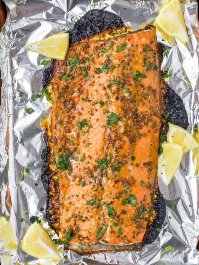 Dijon Maple Glazed Salmon - Joyful Healthy Eats