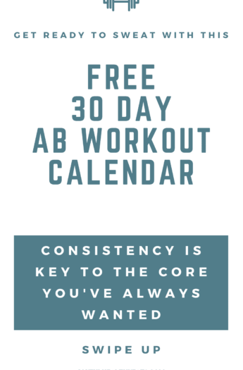 pinterest image for 30 Day Ab Challenge
