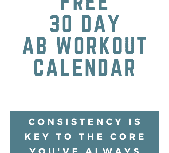 pinterest image for 30 Day Ab Challenge