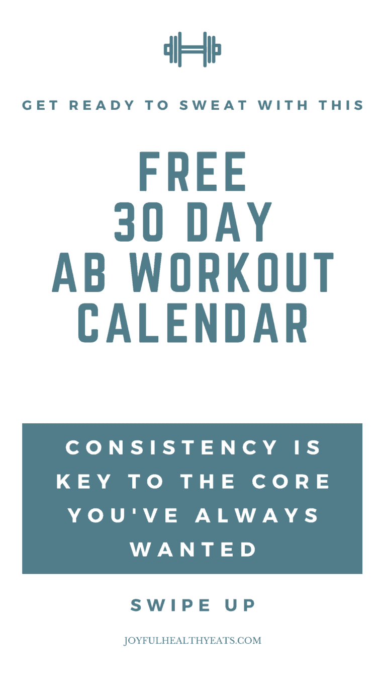 pinterest image for 30 Day Ab Challenge