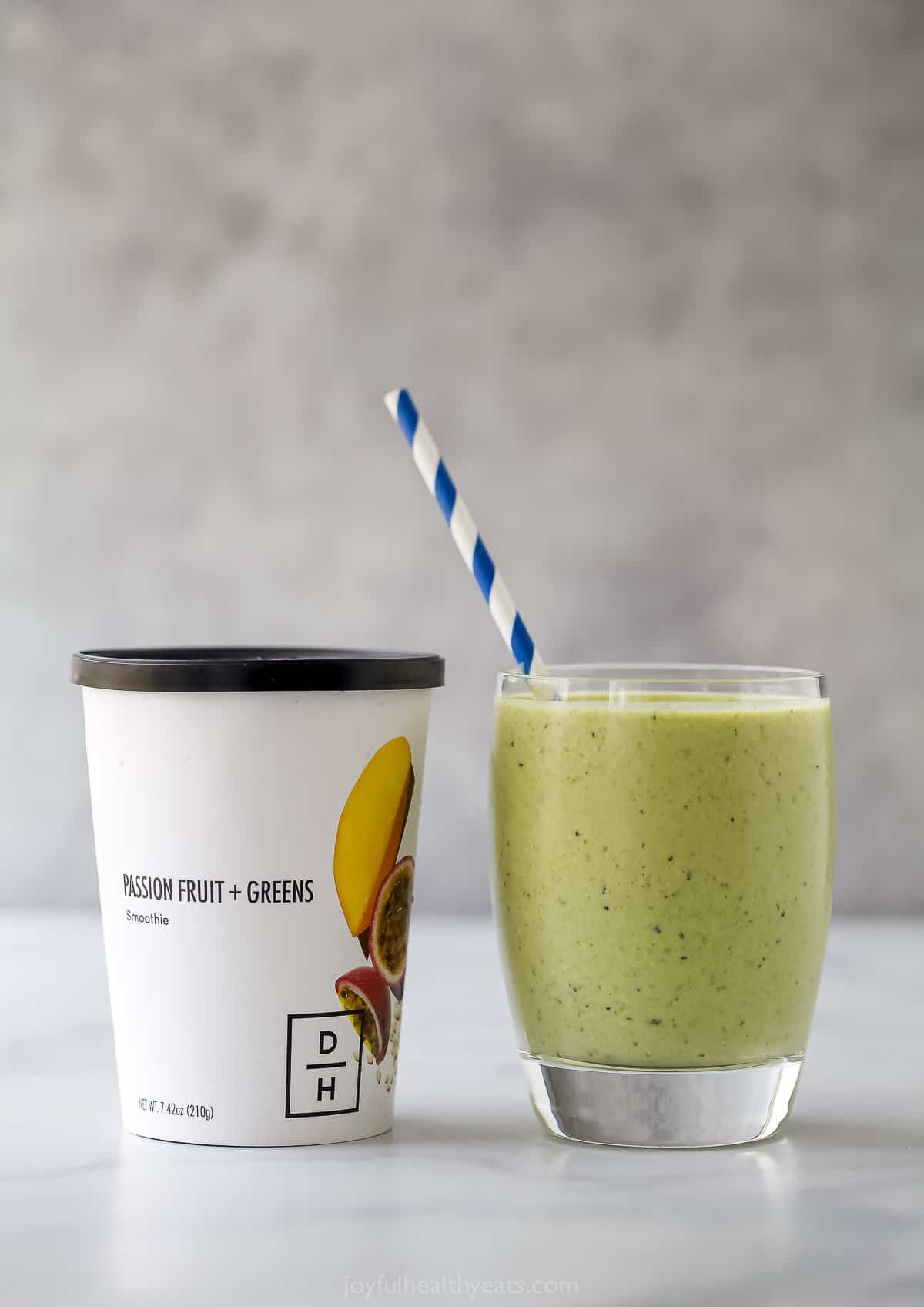 daily harvest passionfruit + greens smoothie