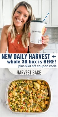 pinterest image for Daily Harvest NEW Plant-based Whole 30 Box
