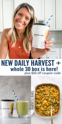 pinterest image for Daily Harvest NEW Plant-based Whole 30 Box