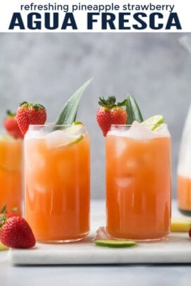 Refreshing Frozen Pineapple Agua Fresca - An Alli Event