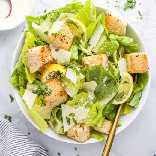 Classic Caesar Salad Made From Scratch | Joyful Healthy Eats