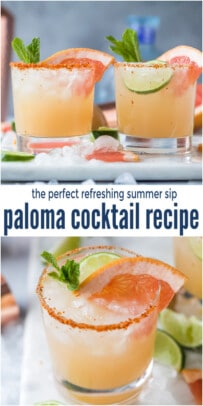 pinterest image for Refreshing Paloma Cocktail