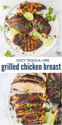 pinterst image for Tequila Lime Chicken