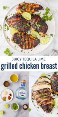 pinterest image for Tequila Lime Chicken