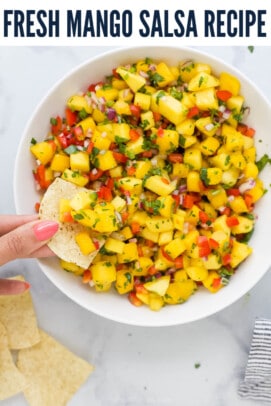 pinterest image for Fresh Mango Salsa Recipe