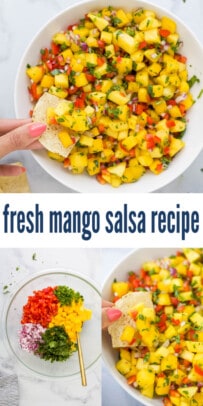 pinterest image for Fresh Mango Salsa Recipe