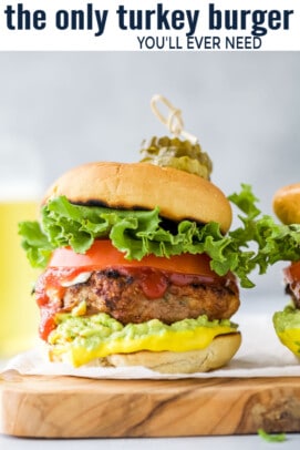 pinterest image for The Only Turkey Burger Recipe You'll Ever Need