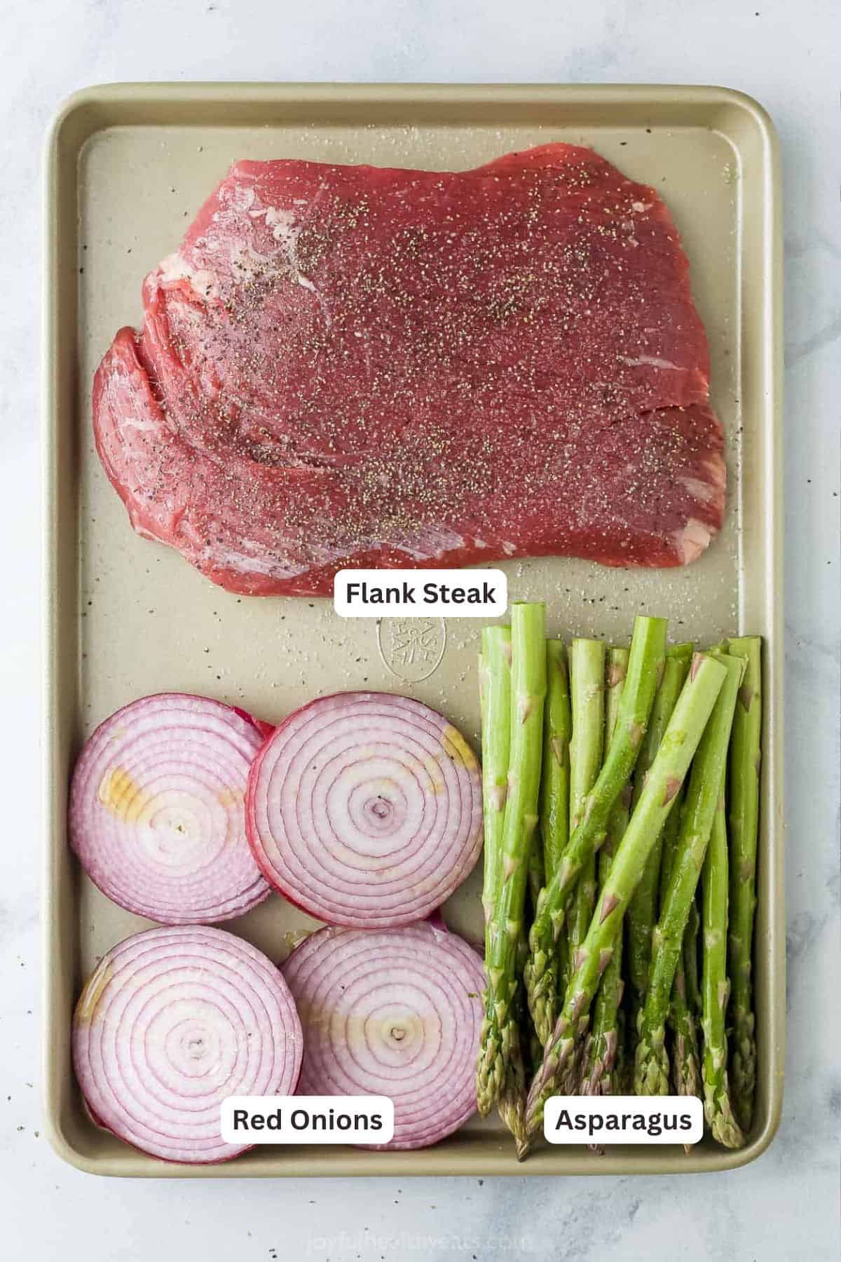 Ingredients for California Steak Salad With Chimichurri.