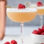 single French martini with garnish