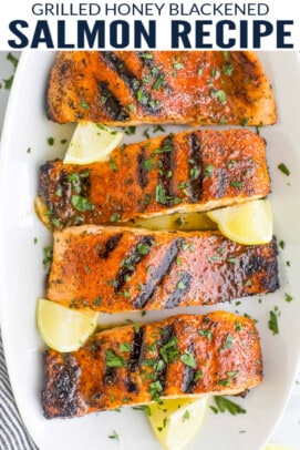 pinterest image for The Best Blackened Blackened Salmon