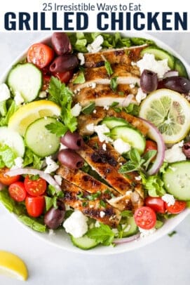 pinterest image for 25 Irresistible Grilled Chicken Recipes