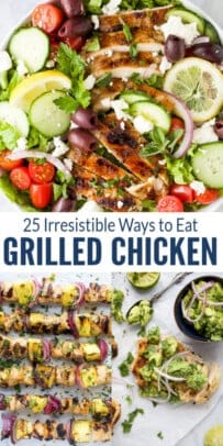 pinterest image for 25 Irresistible Grilled Chicken Recipes