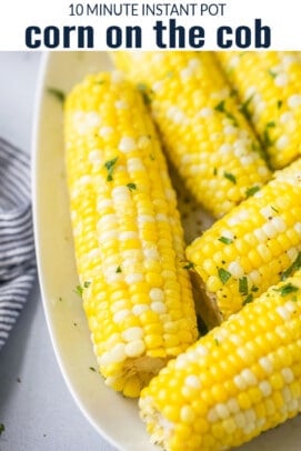 pinterest image 10 Minute Instant Pot Corn on the Cob