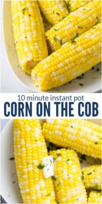 pinterest image 10 Minute Instant Pot Corn on the Cob
