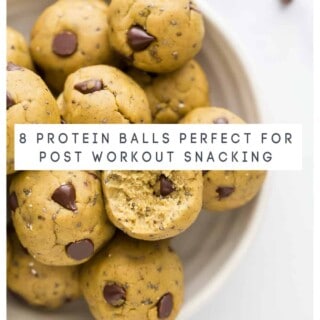 pinterest image for 8 Protein Balls Perfect for Post Workout Snacking